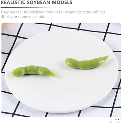 Realistic Soybean Model 30pcs Green Artificial Vegetable Decor