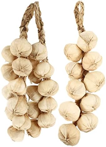 3pcs Artificial Garlic Garland Realistic Kitchen Decor