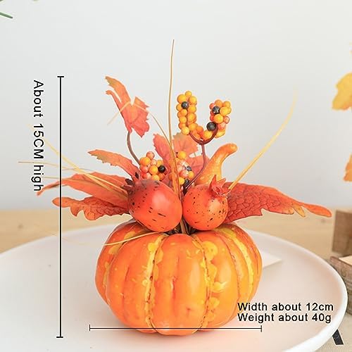 Rustic Harvest White Artificial Pumpkin for Fall Decor