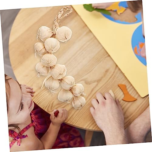 2pcs Artificial Garlic Wall Hanging Decor for Farmhouse Style