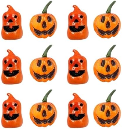 12pcs Decorative Halloween Pumpkin Props for Parties and Photography