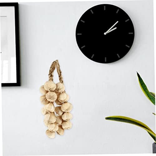 3pcs Artificial Garlic Garland Realistic Kitchen Decor