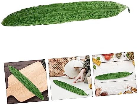 Wakauto Realistic Bitter Melon Artificial Vegetable Decor Model