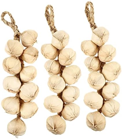 3pcs Garlic Foam Decor for Home Kitchen Festival Display