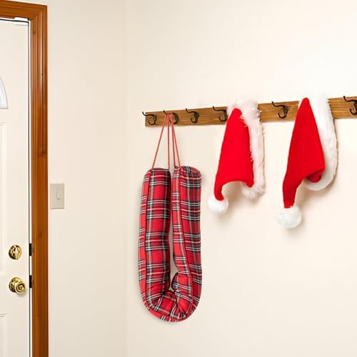 Sunolga 38 Inch Draft Stopper with Buffalo Plaid Cover