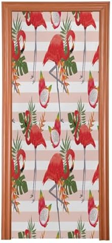 Susiyo Art Flamingo Halloween Door Cover