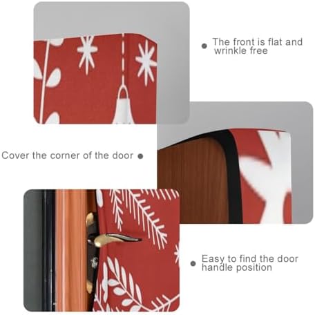 Susiyo Christmas Bell Snowflake Door Cover 32x79 in
