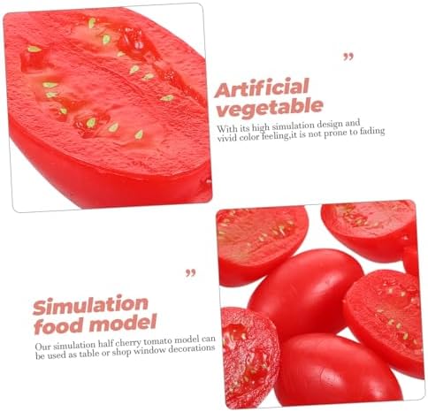 LIFKOME 10pcs Realistic Artificial Cherry Tomato Models