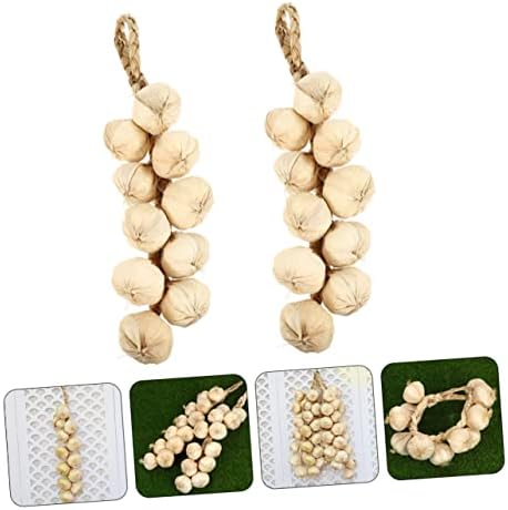 2pcs Realistic Garlic Strings Home Kitchen Decor