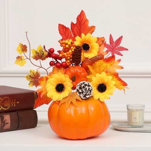 Ochine 12 Inch Artificial Pumpkins for Fall Decor Home