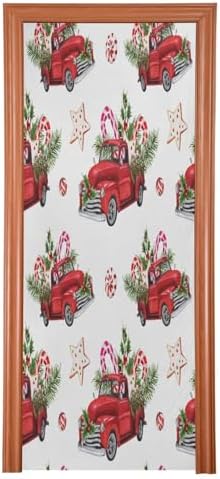 Susiyo Christmas Door Cover Decoration Stretch Fabric 32x79 in