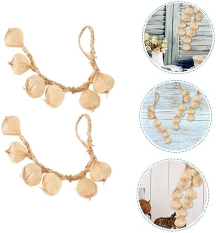 STOBAZA 2pcs Artificial Garlic String Decor