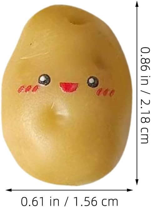 LUOZZY 36 Pcs Realistic Mini Artificial Potatoes Decor