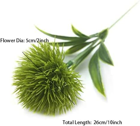 Yalulu 10 Pcs Dandelion Artificial Flowers Bouquet Yellow