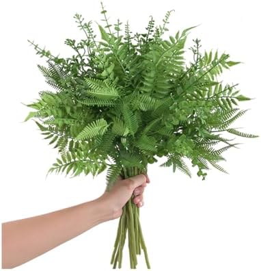 12 Pcs Mixed Eucalyptus Leaves Stems for Wedding Decor