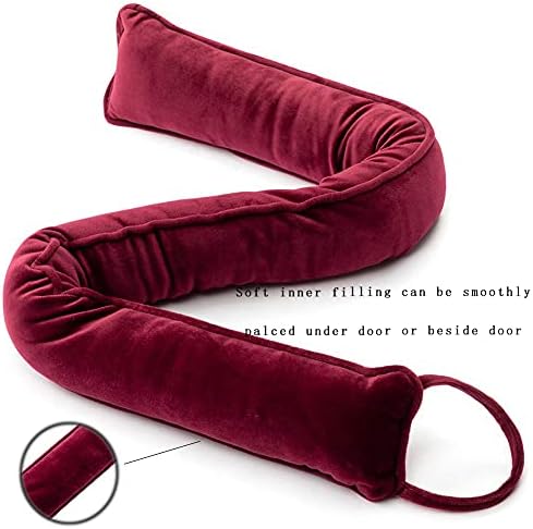 DreamQuil Door Draft Stopper 36 Inch Wine