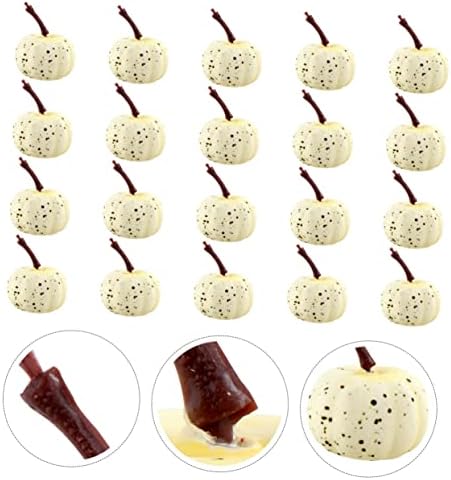 Ciieeo Lifelike 20pcs Faux Pumpkins for Halloween Decorations