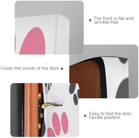 Susiyo Pink Cats Paws Halloween Door Cover