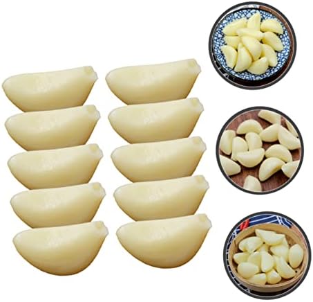 10pcs Simulated Garlic Cloves for Photography and Display