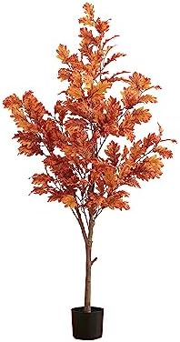 Nearly Natural 5ft Autumn Oak Artificial Fall Tree
