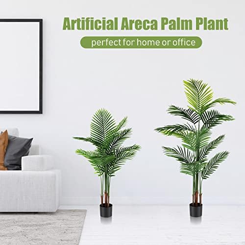 Jexine 4 Pack Artificial Palm Trees 4ft 5ft