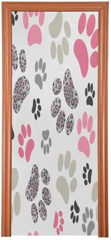 Susiyo Pink Cats Paws Halloween Door Cover