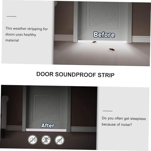 Angoily Door Seal Strip Soundproof Draft Stopper for Home Use
