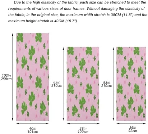 Susiyo Green Clover Leaves Halloween Door Cover