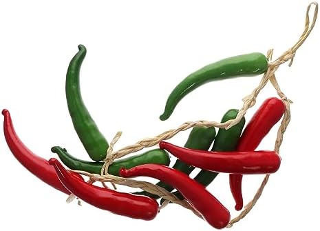 Leadigol Artificial Hanging Chili Plant Decor
