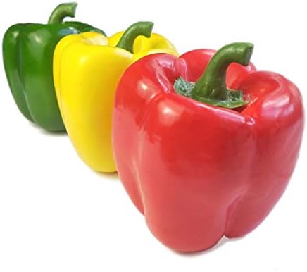 Lorigun Artificial Bell Peppers 3 Pcs Red Green Yellow
