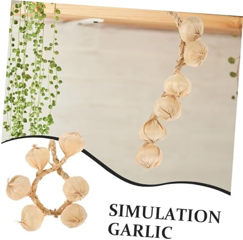Realistic Garlic String Pendant for Home Decor