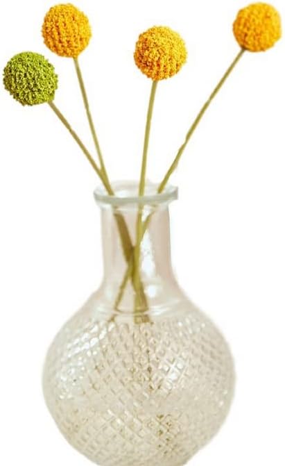 Rikyo 18 Stems Artificial Billy Balls Flower Bouquet 10 Inch Green