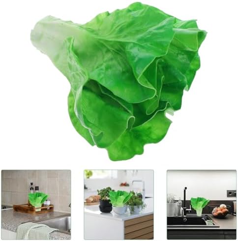 PRETYZOOM Realistic Artificial Lettuce Leaves Salad Decor