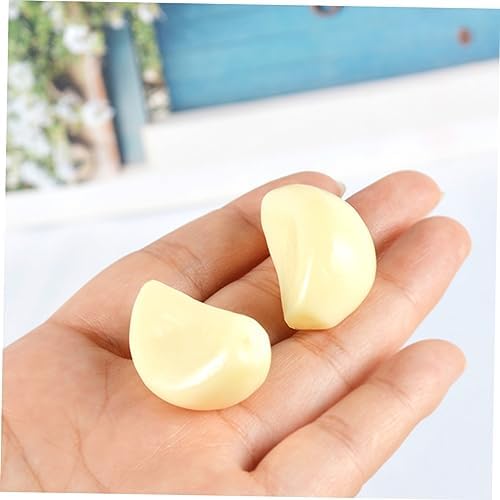 Magiclulu 10pcs Lifelike Garlic Flakes Decor