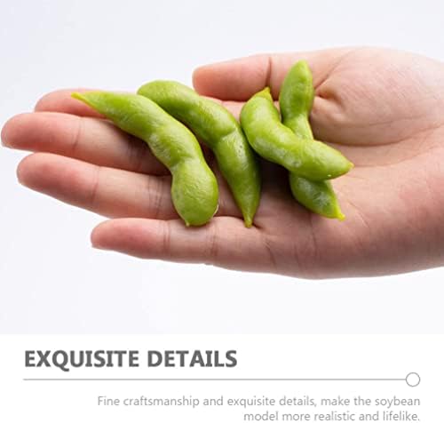 Realistic Soybean Model 30pcs Green Artificial Vegetable Decor