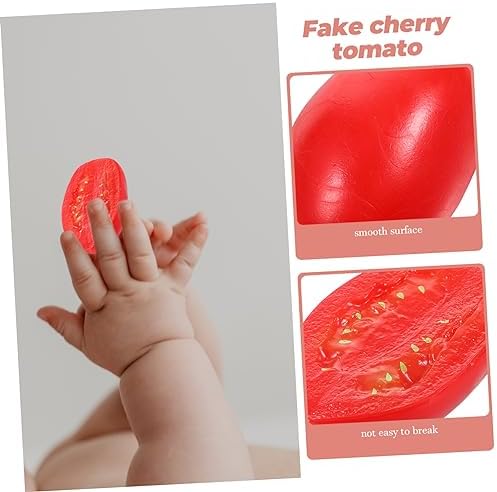 PRETYZOOM 10pcs Realistic Cherry Tomato Decor Models