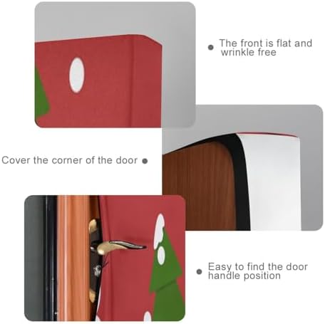 Susiyo Trees Cute Snowman Halloween Door Cover
