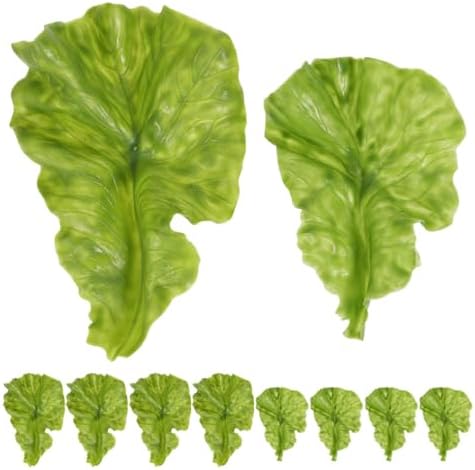 Realistic Artificial Lettuce Leaves for Kitchen Display
