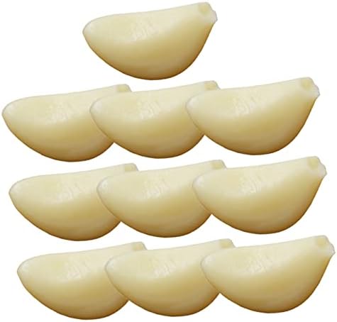 10pcs Simulated Garlic Cloves for Photography and Display
