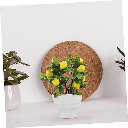 BESTYASH Realistic Artificial Lemon Tree Bonsai Plant