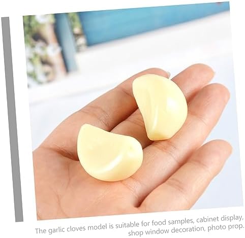 Magiclulu 10pcs Lifelike Garlic Flakes Decor