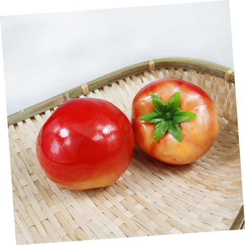 Zerodeko Realistic Foam Tomato Decor Models 4pcs