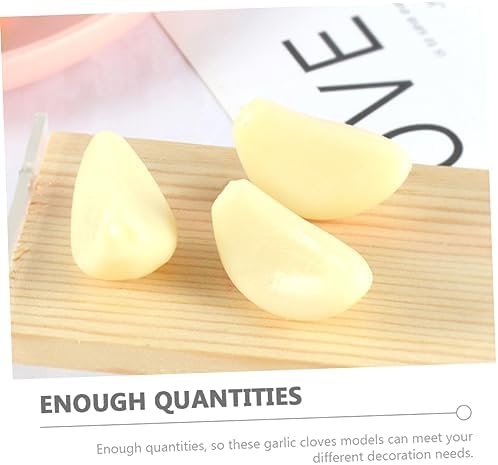 Magiclulu 10pcs Lifelike Garlic Flakes Decor
