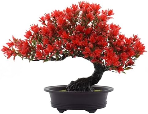 AzureLeap Artificial Bonsai Tree Red 95 Inch