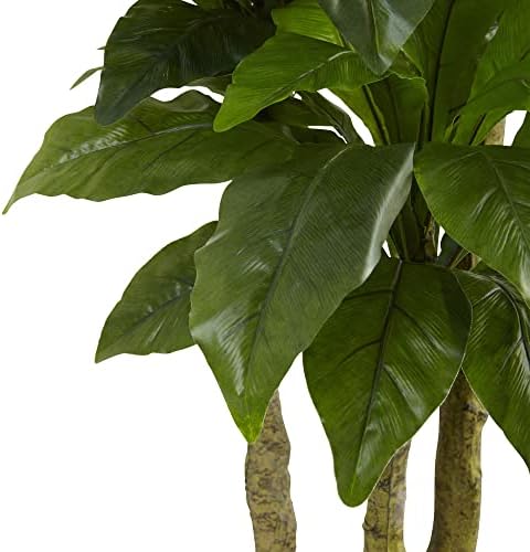 Nearly Natural 5ft UV Resistant Bird Nest Tree Green