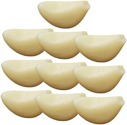 10pcs Realistic Simulated Garlic Cloves PVC Decorative Props