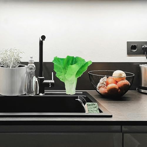 PRETYZOOM Realistic Artificial Lettuce Leaves Salad Decor