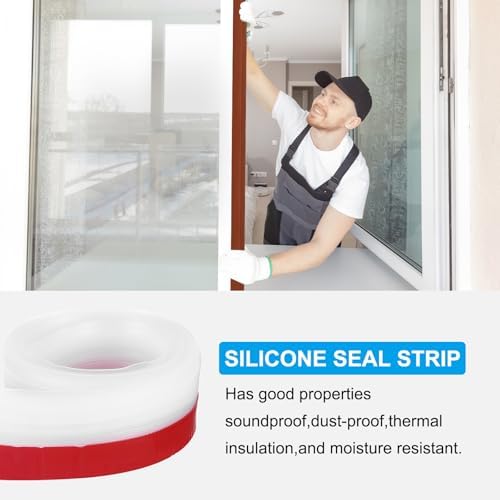 PATIKIL Door Draft Stopper 2 Pack 27FT Silicone Weather Seal