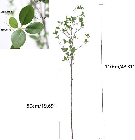 Artificial Tree Branches with Leaves 4pcs 433 Inches Faux Greenery