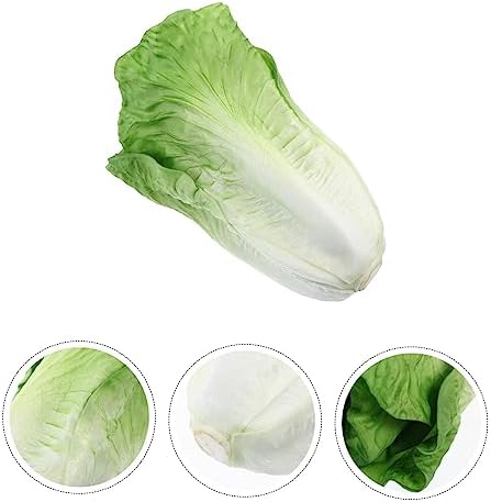 Cabilock Realistic Artificial Lettuce Leaf Decoration